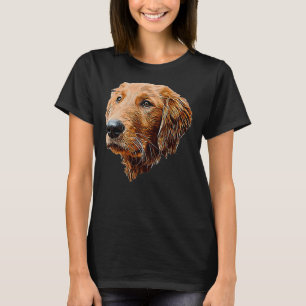 Camiseta Cabeza de perro de Golden Retriever