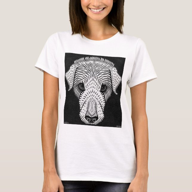 Camiseta Cabeza de perro de Julie de Graag (Anverso)