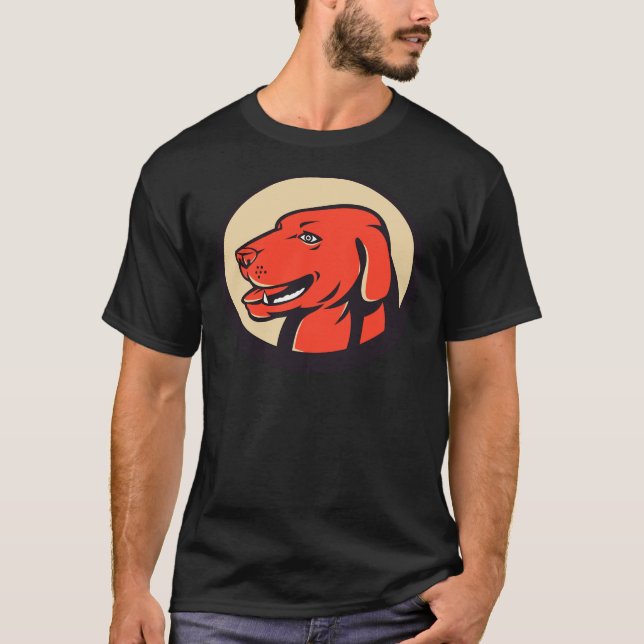 Camiseta Cabeza de perro de Labrador Dorado (Anverso)