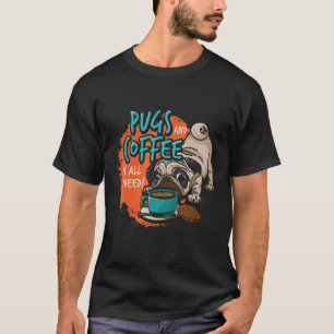 Camiseta Cabeza de perro de pug