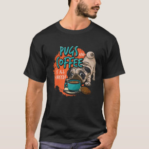 Camiseta Cabeza de perro de pug