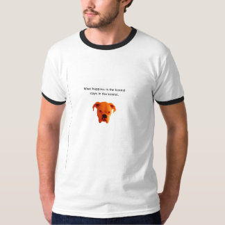 Camiseta Cabeza de perro del boxeador con cita
