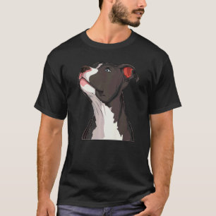 Camiseta Cabeza de perro Terrier Pitbull Pit Bull Americano