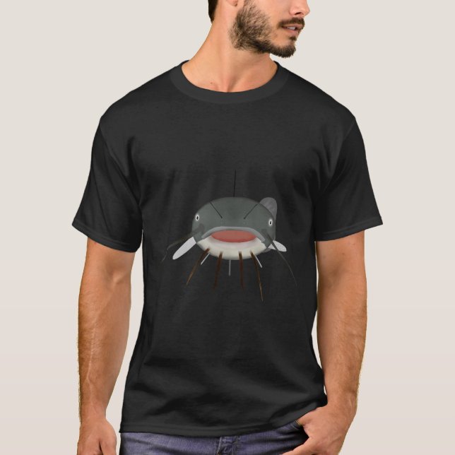 Camiseta Cabeza de pez - Bagre pardo (Anverso)