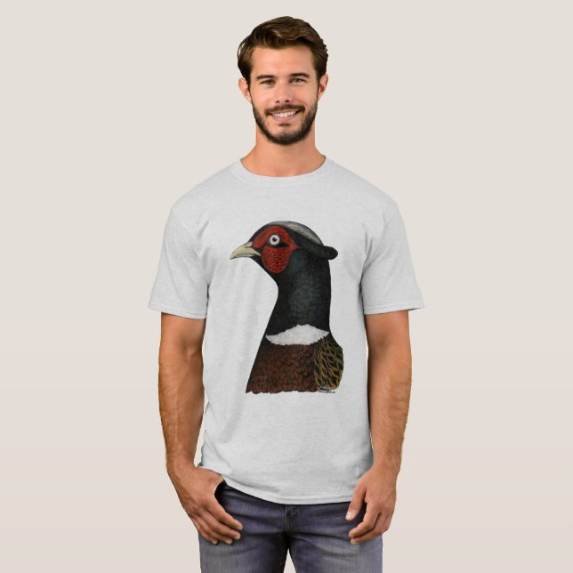 Camiseta Cabeza de Pheasant Ringneck (Anverso completo)