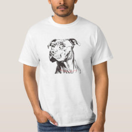 Camiseta Cabeza de Pitbull y contorno de cuello 'No importa