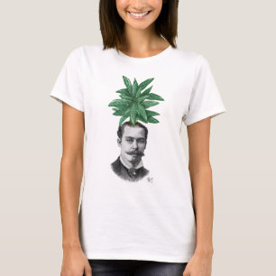 Camiseta Cabeza de planta evergreen china