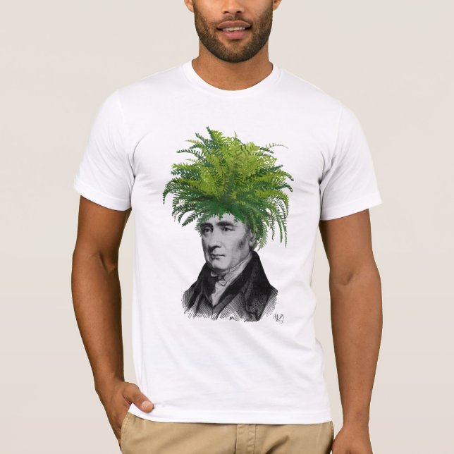 Camiseta Cabeza de planta Fern Head (Anverso)