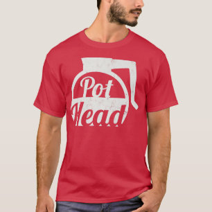 Camiseta Cabeza de Pot Café caliente Gracioso