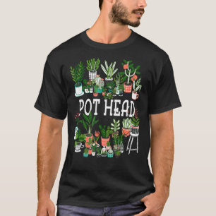 Camiseta Cabeza De Pote Suculento Planta Y Cactus De Jardin