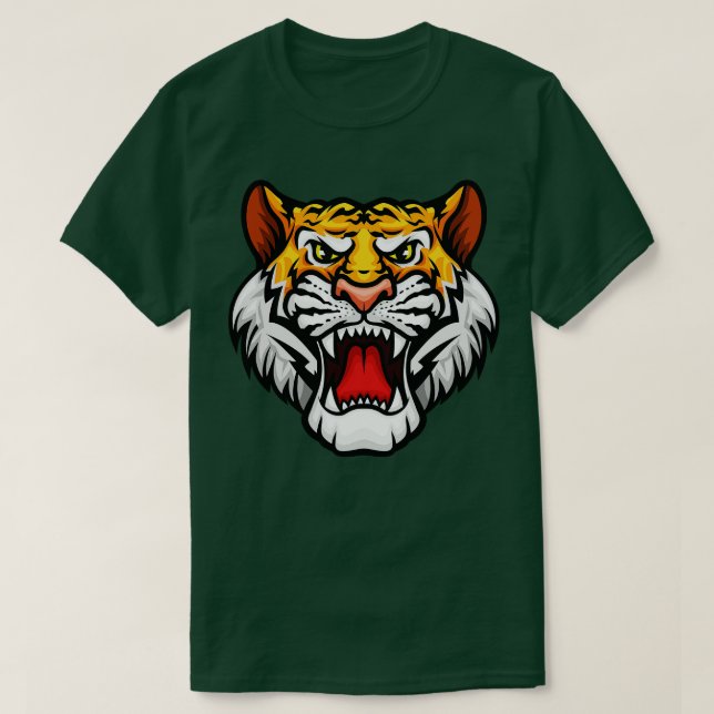 Camiseta Cabeza de tigre 1 (Diseño del anverso)