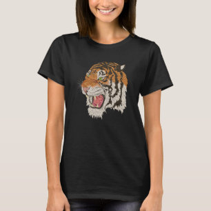 Camiseta Cabeza de tigre animal salvaje del tigre
