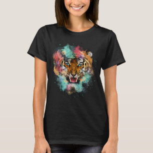 Camiseta Cabeza de tigre colorida