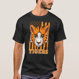 Camiseta Cabeza De Tigre De Animales Salvajes Estados Unido