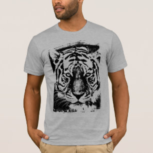 Camiseta Cabeza de Tigre Hombre Bella+Canvas Manga Corta Gr