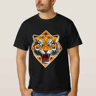 Camiseta "Cabeza de Tigre Majestuoso - Gráfico del Espíritu