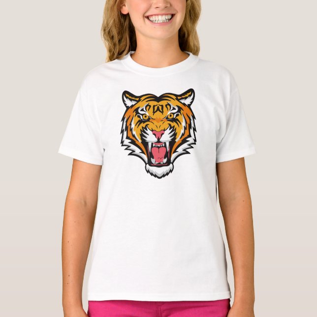 Camiseta Cabeza de tigre ruidosa-25818 (Anverso)