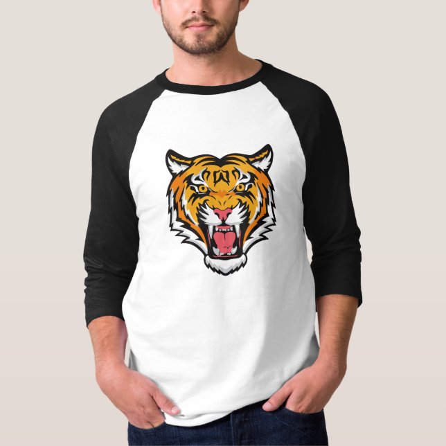 Camiseta Cabeza de tigre ruidosa-25818 (Anverso)