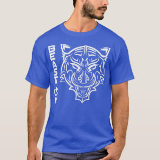 Camiseta Cabeza de tigreBestia Sobre Motivación De Gimnasio