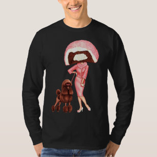 Camiseta Cabeza de torta Nieve Pastel de caniche Pin Up