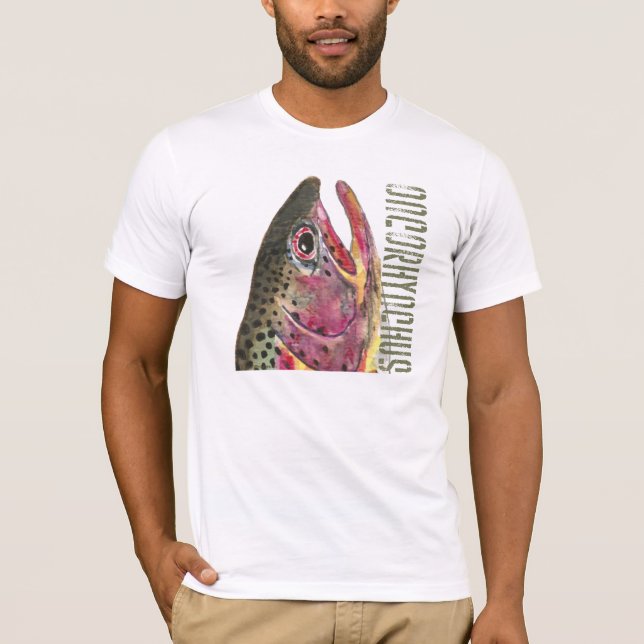 Camiseta Cabeza de trucha arco iris (Anverso)