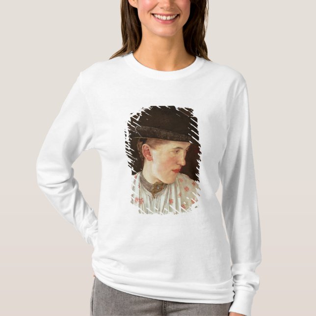 Camiseta Cabeza de un chica campesino, c.1880 (Anverso)