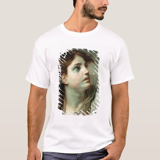 Camiseta Cabeza de una chica joven (Anverso)