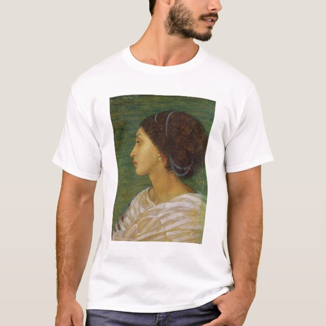 Camiseta Cabeza de una mujer del mulato, 1861 (el aceite en (Anverso)