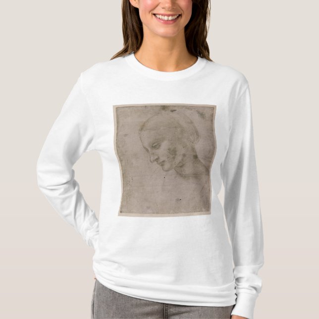 Camiseta Cabeza de una mujer joven (Anverso)