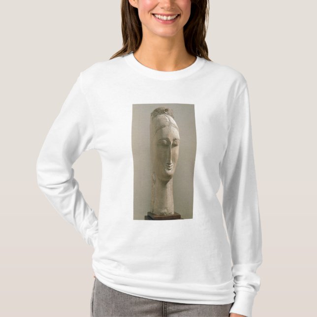 Camiseta Cabeza de una mujer (piedra) (Anverso)