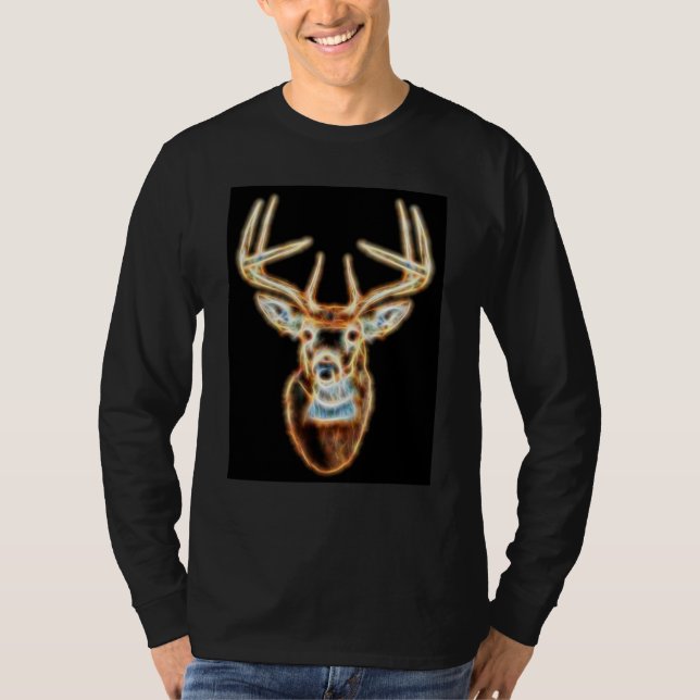 Camiseta Cabeza de venado blanco Espíritu de energía (Anverso)