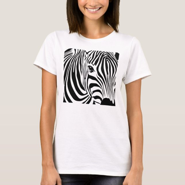 Camiseta Cabeza de zebra (Anverso)
