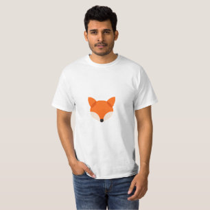 Camiseta Cabeza de zorro elegante diseñada usando círculos