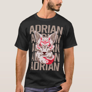 Camiseta Cabeza de Zorro - Nombre Adrian