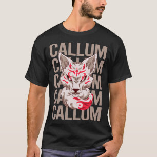 Camiseta Cabeza de Zorro - Nombre Callum
