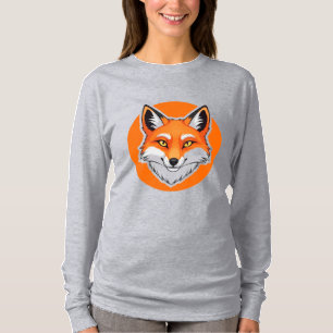 Camiseta Cabeza de zorro vibrante