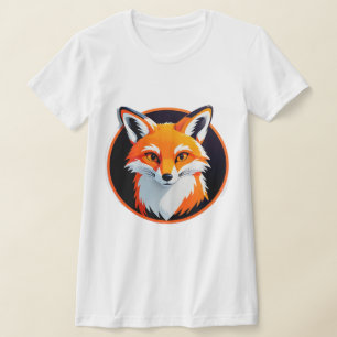 Camiseta Cabeza de zorro vibrante