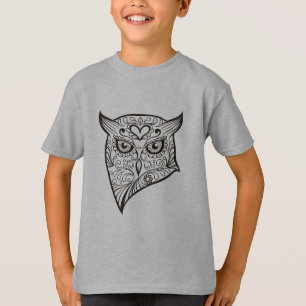 Camiseta Cabeza del búho del cráneo del azúcar