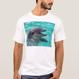 Camiseta Cabeza del delfín en agua del aquamarine