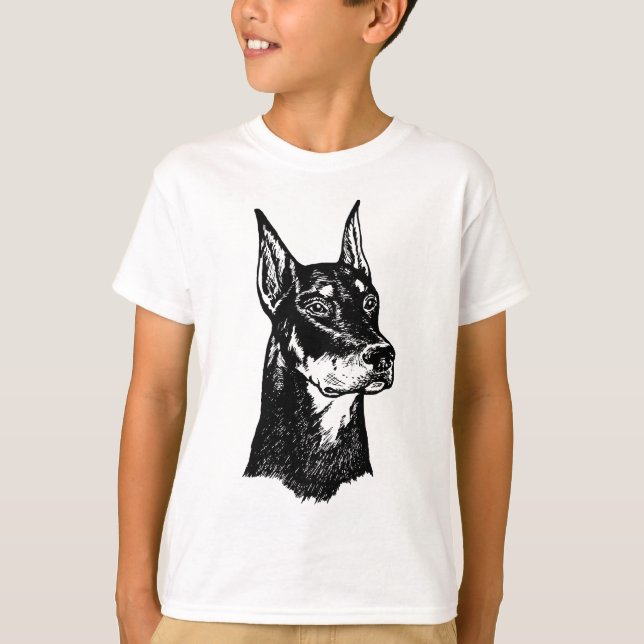 CAMISETA CABEZA DEL DOBERMAN (Anverso)