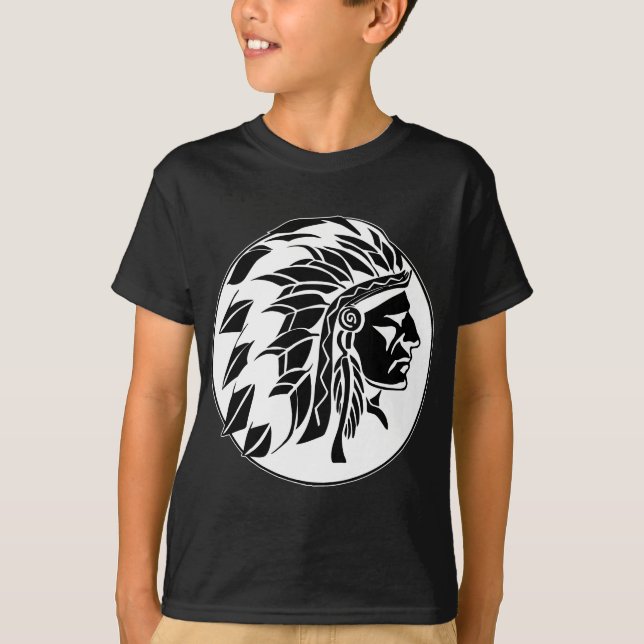 Camiseta Cabeza del jefe indio (Anverso)