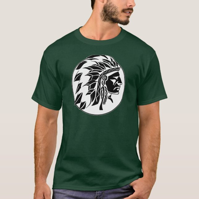 Camiseta Cabeza del jefe indio (Anverso)