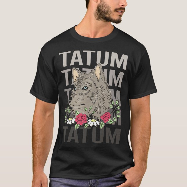 Camiseta Cabeza del lobo - Nombre del tatuaje (Anverso)