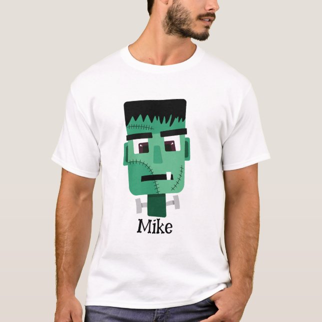 Camiseta Cabeza del Monstruo de Frankenstein (Anverso)