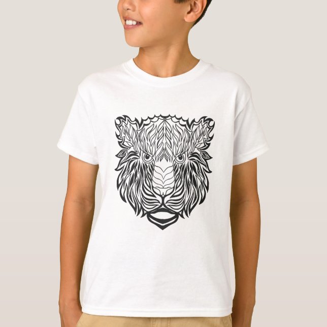 Camiseta Cabeza del tigre del estilo (Anverso)
