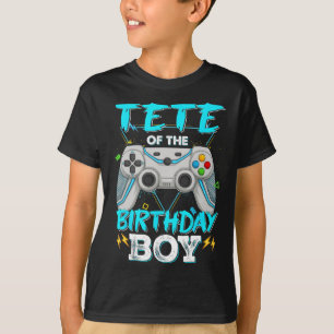 Camiseta Cabeza del video juego de coincidencia del chico d