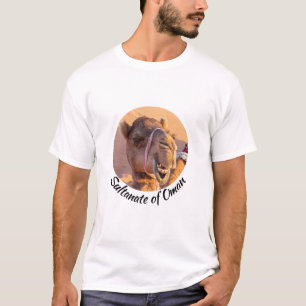 Camiseta Cabeza divertida de camello en el desierto de Wahi