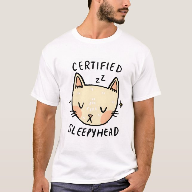 Camiseta Cabeza dormida certificada (Anverso)