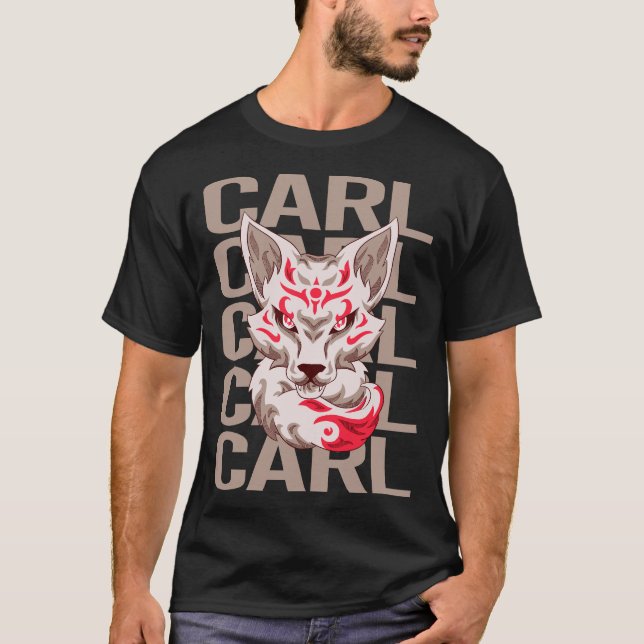 Camiseta Cabeza Fox - Nombre Carl (Anverso)