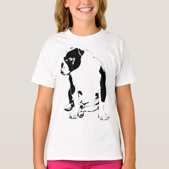 Camiseta Cabeza girada, pasos cortos (Anverso)